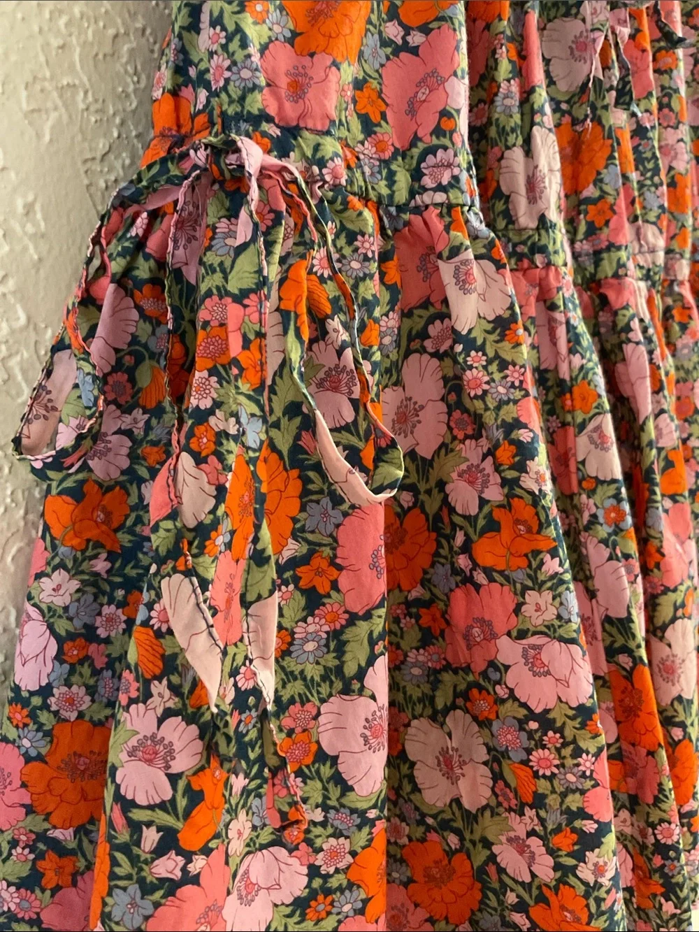 J. Crew 100% Cotton Liberty Floral Lined Pull-on Mini Skirt in Pink & Red